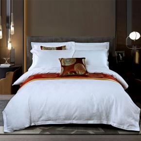 Luxury jacquard cotton quilt cover hotel bedding set