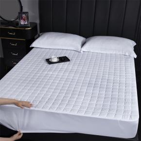 Soft comfortable solid color full covering mattress protector